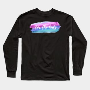 Watercolor Streak For the Kids Long Sleeve T-Shirt